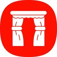 Curtains Vector Icon Design