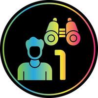 Hiker Vector Icon Design