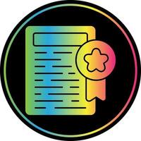 Certificate Vector Icon Design