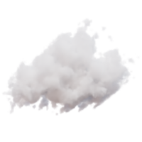 realistische wolke 3d rendern png