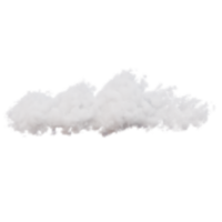 render 3d de elemento de nube png