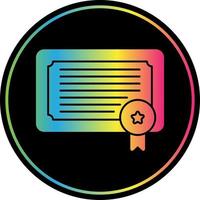 Certificate Vector Icon Design