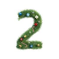 Christmas tree Number 2 png
