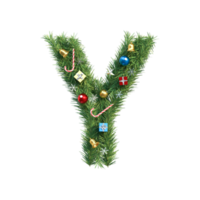 Christmas Alphabet letter Y png