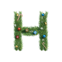 weihnachtsalphabet buchstabe h png