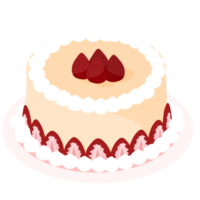 Cake with Strawberry png