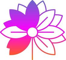 Lotus Flower Vector Icon Design