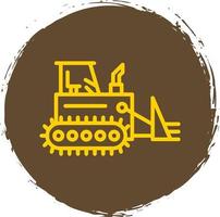 Bulldozer Vector Icon Design