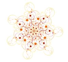 abstrakte Blumensymmetrie png