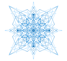Blue snowflakes icon png