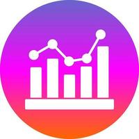 Bar Chart Vector Icon Design