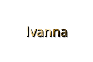 ivana nome 3d png