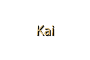 KAI NAME 3D png