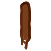 alfabeto de efecto de flujo de chocolate. png