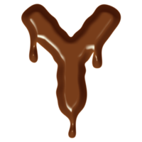 cioccolato flusso effetto alfabeto. png