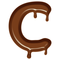 Chocolate Flow Effect Alphabet. png