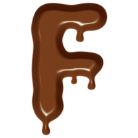 Chocolate Flow Effect Alphabet. png