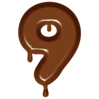 Chocolate Flow Effect Number. png