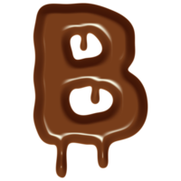 Chocolate Flow Effect Alphabet. png