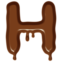 Chocolate Flow Effect Alphabet. png