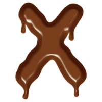 Chocolate Flow Effect Alphabet. png