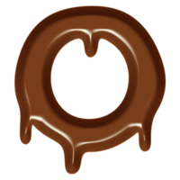 alfabeto de efeito de fluxo de chocolate. png