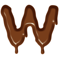 cioccolato flusso effetto alfabeto. png