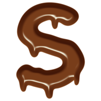 Chocolate Flow Effect Alphabet. png