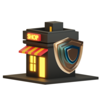 3d shop security icon png
