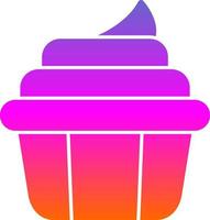 diseño de icono de vector de cupcake