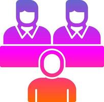 Job Interview Vector Icon Design