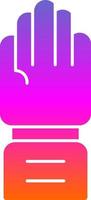 Raise Hand Vector Icon Design