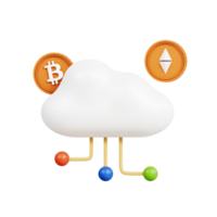 investimento e economia de pacote de ícones 3d png