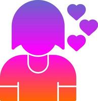 Girlfriend Vector Icon Design