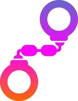 Handcuffs Vector Icon Design