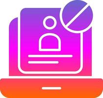 Unauthorized Vector Icon Design