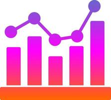 Bar Chart Vector Icon Design
