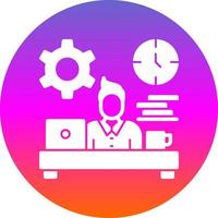 Workaholic Vector Icon Design