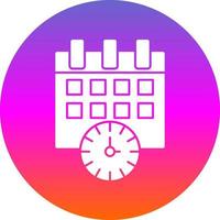 diseño de icono de vector de horario