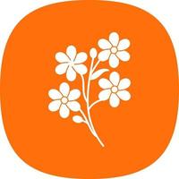 Alpine Forget Me Not Vector Icon Design