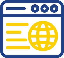 Web Browser Vector Icon Design