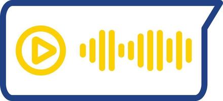 Voice Message Vector Icon Design