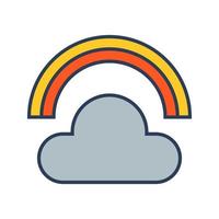 icono de vector de arco iris