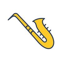 icono de vector de saxofón