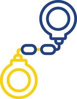 Handcuffs Vector Icon Design