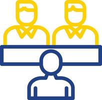 Job Interview Vector Icon Design