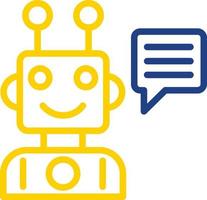 Robot Assistant Vector Icon Design