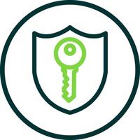 Private Key Vector Icon Design