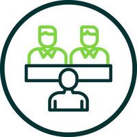 Job Interview Vector Icon Design