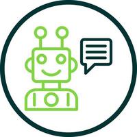 Robot Assistant Vector Icon Design